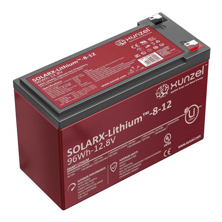 Lithium-Batterie Solarx 12V