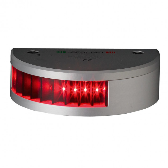 Feu rouge bâbord LED 112.5°, semi-circulaire
