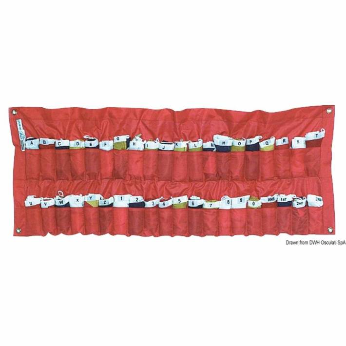 40-teiliger Signalflaggensatz "Gran Pavese", einschliesslich Tasche