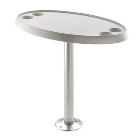 Table Fixe ovale 76 x 45 cm pied fixe hauteur 68 cm