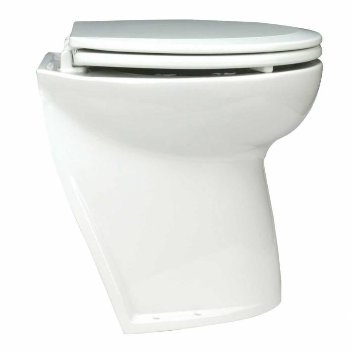 Elektrische Toilette Deluxe Flush, Rückseite schräg