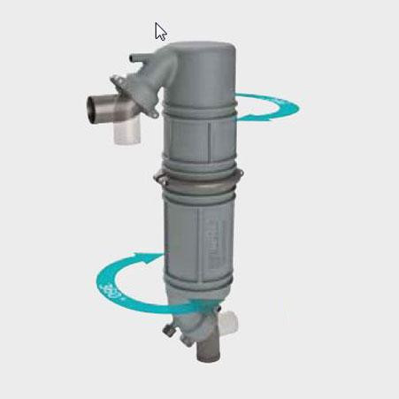 Kunststoff-Wassersammler / Schalldämpfer Typ NLP340, 50mm