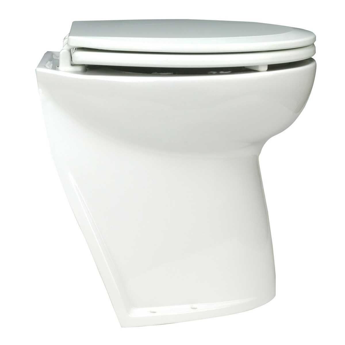 Elektrische Toilette Deluxe Flush, Rückseite schräg