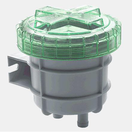 Filtre anti-odeur type NSF19, avec raccordements pour tuyau de Ø 19 mm