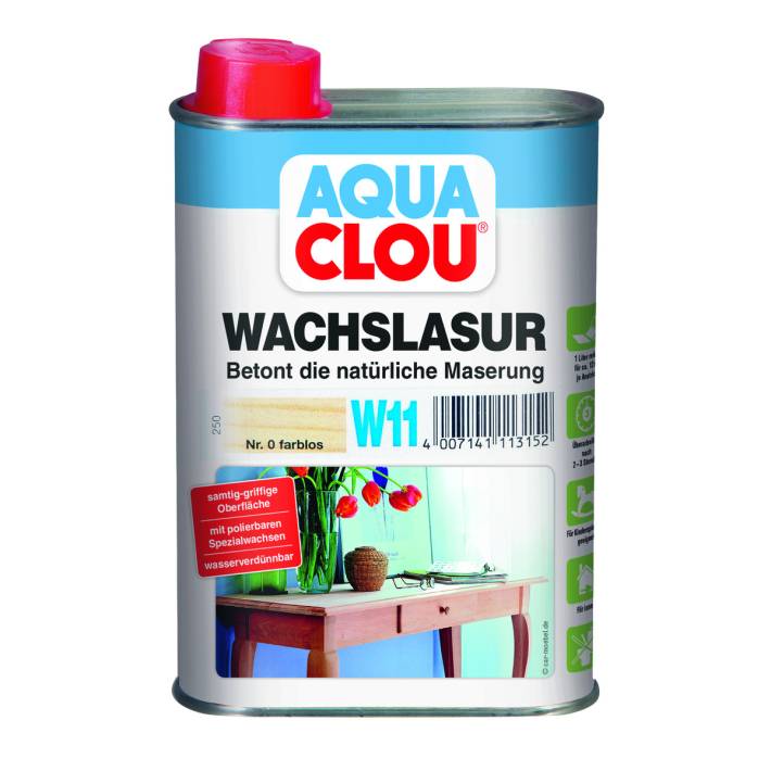 Aqua Wachslasur für Holz, 250ml
