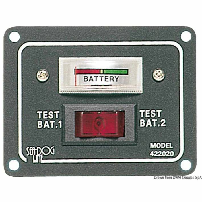 Testpaneel für 2 Batterien