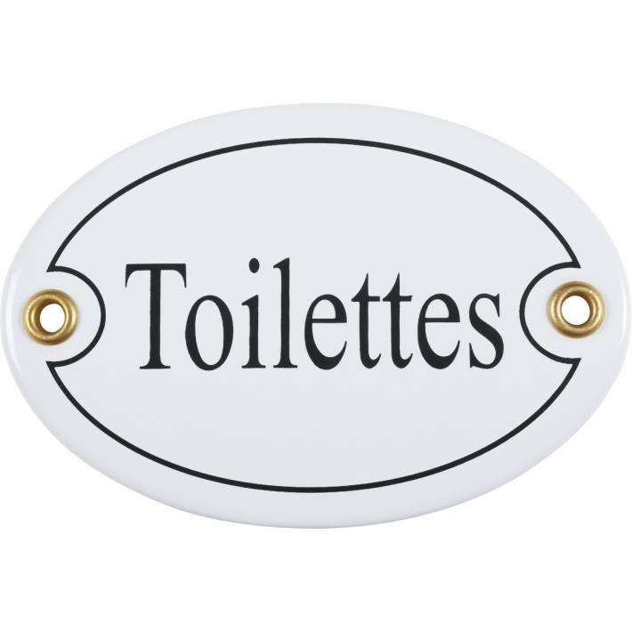 Türschild "Toilettes"