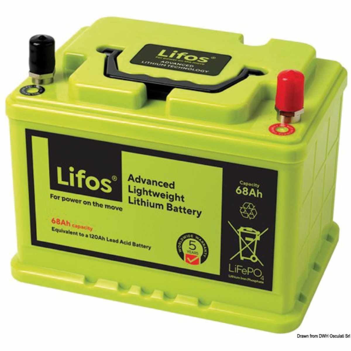 Batterie au lithium LIFOS pour équipement embarqué