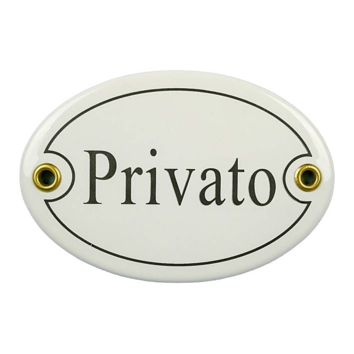 Türschild "Privato"