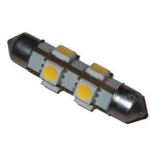 LED Glühbirne, SV8.5, 8LED, 7-30 V / 1.6 W