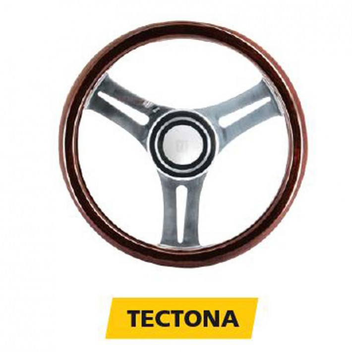 Volant “Tectona“, white/cuir Ø 350 mm