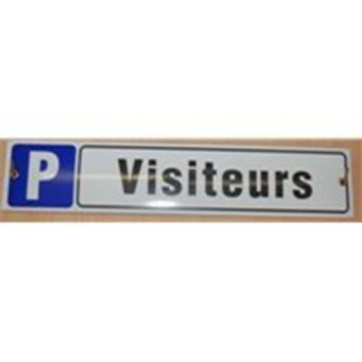 Türschild "P Visiteurs"
