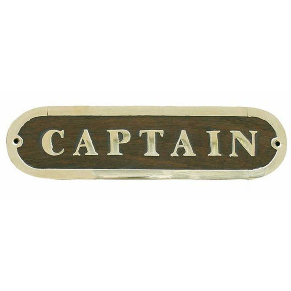 Türschild "Captain", 19.5x5cm