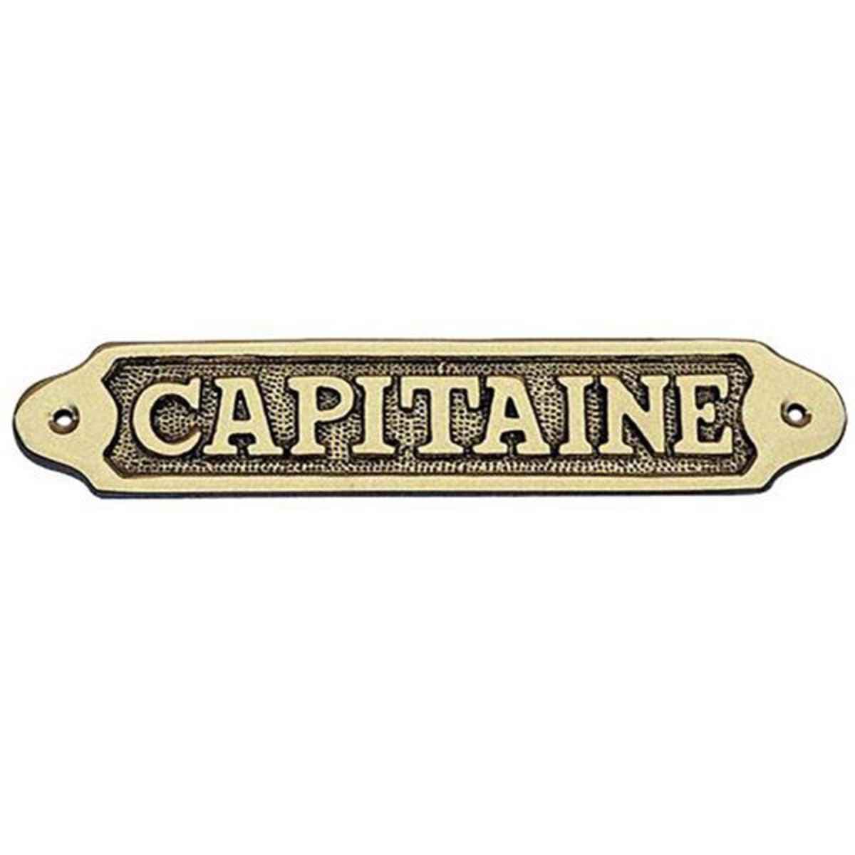 Türschild "Capitaine", 19x3.5cm
