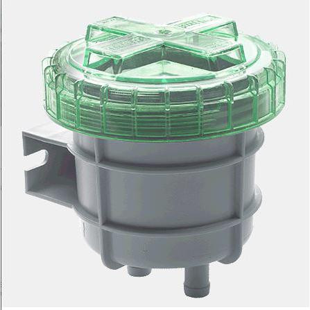 Filtre anti-odeur type NSF16, avec raccordements pour tuyau de Ø 16 mm