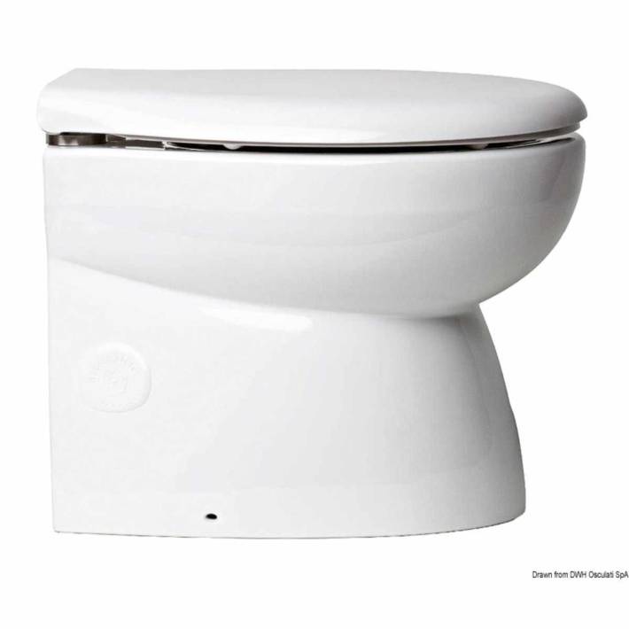 Elektrische Toilette aus weissem Porzellan