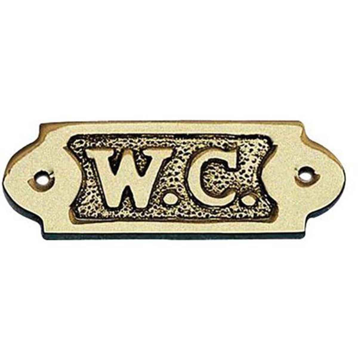 Türschild "W.C.", 9x3.5cm