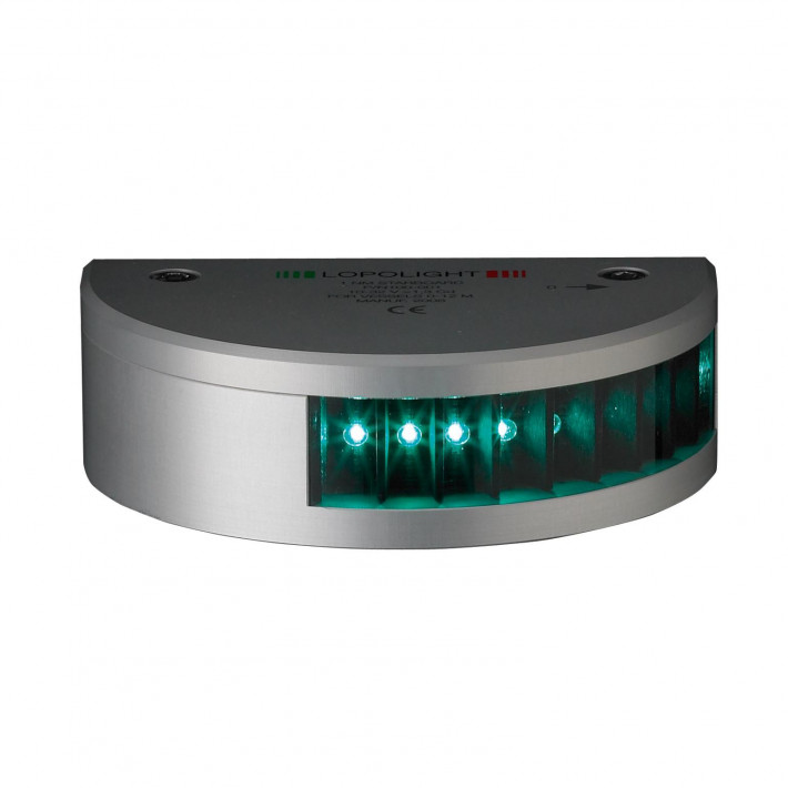 Feu vert tribord LED 112.5°, semi-circulaire