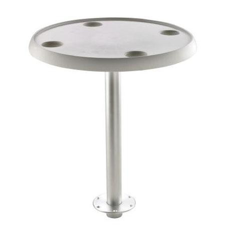 Table avec démontage rapide ronde 60 cm pied amovible hauteur 68 cm